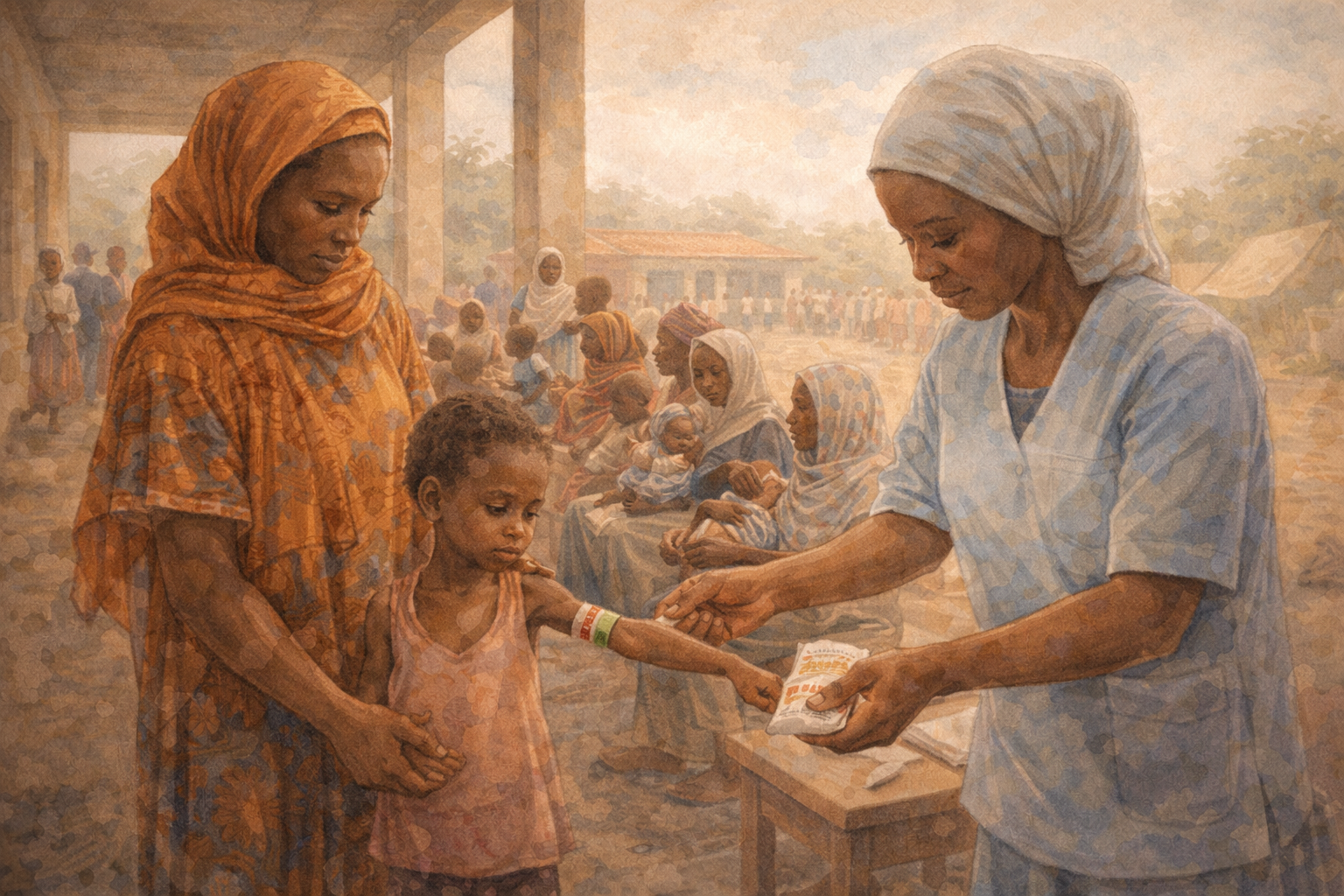 Cameroon, Kamerun Ein Sachet am Tag, und Zina bekommt ihr Lächeln zurück