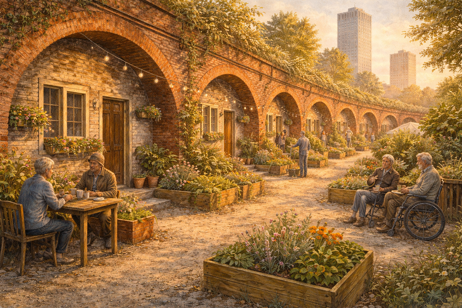 United Kingdom, Manchester 40 Wohnungen unter den Eisenbahnbögen